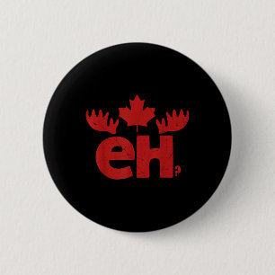 Canada Dag Canadese Vlag Esdoornblad Eland Eh Cana Ronde Button 5,7 Cm