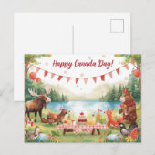 Canada Dag Feestdagenkaart (Voorkant / Achterkant)