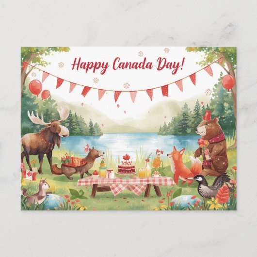 Canada Dag Feestdagenkaart (Voorkant)