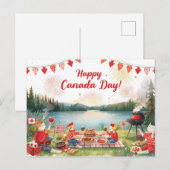 Canada Dag Feestdagenkaart (Voorkant / Achterkant)