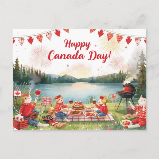 Canada Dag Feestdagenkaart (Voorkant)