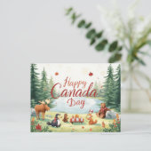 Canada Dag Feestdagenkaart (Staand voorkant)