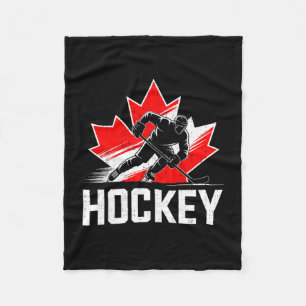 Canada dag hockey patriottische esdoornblad Canade Fleece Deken