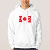 Canada-dag hoodie Halifax Nova Scotia 902 hoodie (Voorkant)