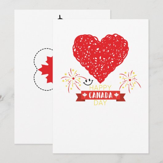 Canada dag kaart (Voorkant / Achterkant)