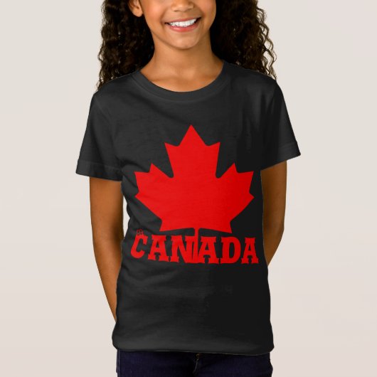 Canada Dag leuk leuke aangename rode shirten T-shirt (Voorkant)