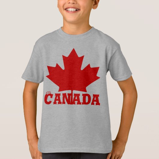 Canada Dag leuk leuke aangename rode shirten T-shirt (Voorkant)