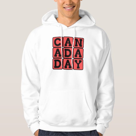 Canada Dag, Nationale Dag van Canada Hoodie (Voorkant)