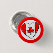 Canada Dag. Ronde Button 3,2 Cm (Voorkant /achterkant)