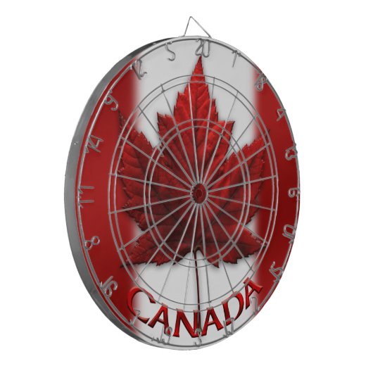 Canada Dartboard Canada Flag Souvenir Dartboards Dartbord (Voorkant Links)