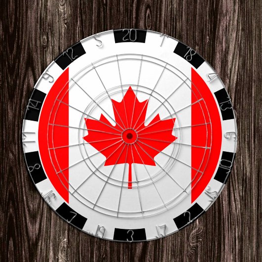 Canada Dartboard en Canadian Flag darts/game board Dartbord