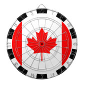 Canada Dartboard en Canadian Flag darts/game board Dartbord (Voorkant)