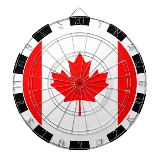 Canada Dartboard en Canadian Flag darts/game board Dartbord (Voorkant)