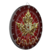 Canada Dartboard Gold Canada Souvenir Dartboards Dartbord (Voorkant Links)