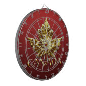 Canada Dartboard Gold Canada Souvenir Dartboards Dartbord (Voorkant Links)