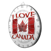 Canada Dartboard I Love Canada Souvenir Dartboard Dartbord (Voorkant Rechts)