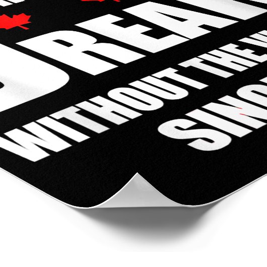 Canada dat de Amerikaanse droom zonder het jole le Poster (Hoek)