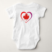 Canada Day Baby Body Pak Romper (Achterkant)