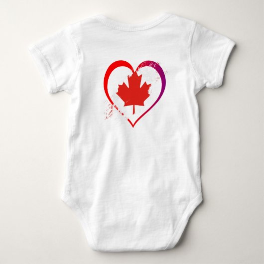 Canada Day Baby Bodysuit (Achterkant)