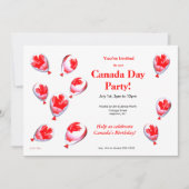 Canada Day-ballonnen Kaart (Voorkant)