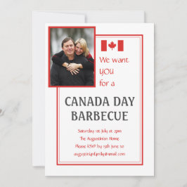 CANADA DAY BBQ BARBECUE  FOTO KAART