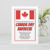 Canada Day BBQ Barbecue Kaart (Staand voorkant)
