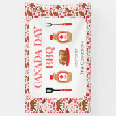 Canada Day BBQ Canadees Spandoek (Verticaal)