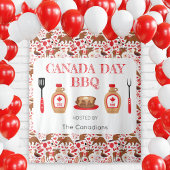 Canada Day BBQ Canadees Tapijt Achtergrond Wandkleed