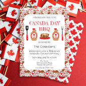 Canada Day BBQ Canadese Uitnodiging