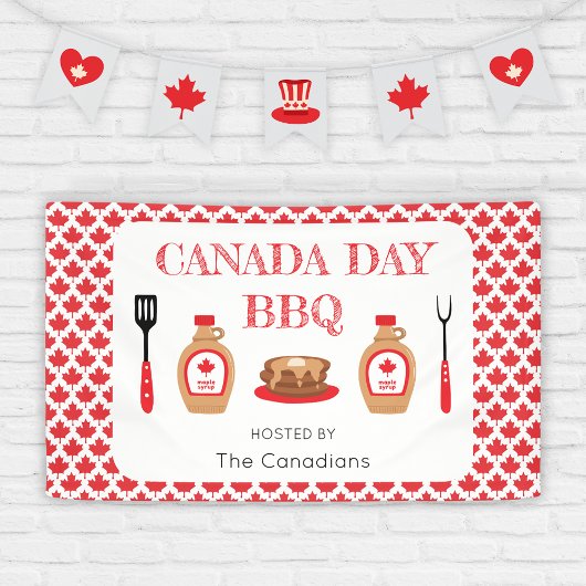 Canada Day BBQ Maple Leaf Spandoek