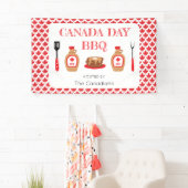 Canada Day BBQ Maple Leaf Spandoek (Insitu)