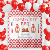 Canada Day BBQ Maple Leaf Tapestry Achtergrond Wandkleed