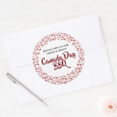 Canada Day BBQ-Stickers Ronde Sticker (Envelop)