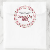 Canada Day BBQ-Stickers Ronde Sticker (Tas)