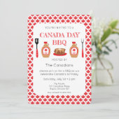 Canada Day BBQ Uitnodiging (Staand voorkant)