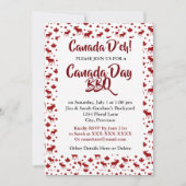 Canada Day BBQ Uitnodiging (Voorkant)