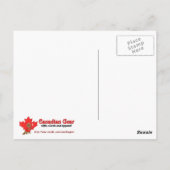 Canada Day Beaver briefkaart (Achterkant)