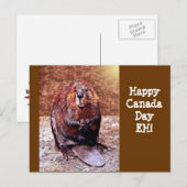 Canada Day Beaver Briefkaart (Voorkant / Achterkant)