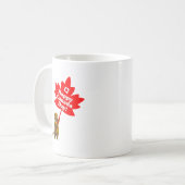 Canada Day Beaver en Maple Leaf Koffiemok (Voorkant links)