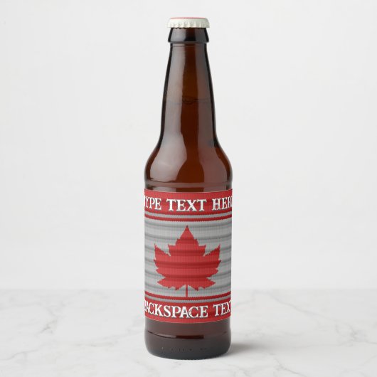 Canada Day Bier Labels Custom Canada Liquor Bottle Etiket (Voorkant)