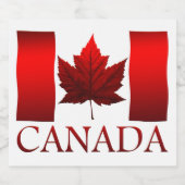 Canada Day Bier Labels Custom Canada Liquor Bottle Etiket (Enkel label)