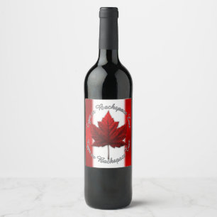 Canada Day Bier Labels Custom Canada Liquor Bottle Wijn Etiket
