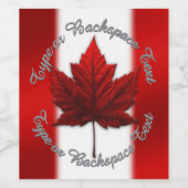 Canada Day Bierlabels Aangepaste Canada Flessen Al Wijn Etiket (Enkel label)