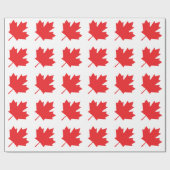 Canada Day Big Canadian Flag Maple Leaf Cadeaupapier (Vlak)