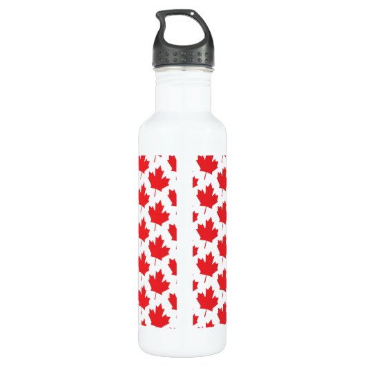 Canada Day Big Canadian Flag Maple Leaf Waterfles (Achterkant)