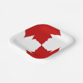 Canada Day Borden Canada Maple Leaf Paper Borden Papieren Bordje (Gebogen)