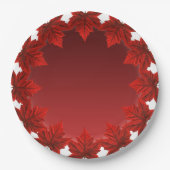 Canada Day Borden Canada Maple Leaf Paper Borden Papieren Bordje (Voorkant)