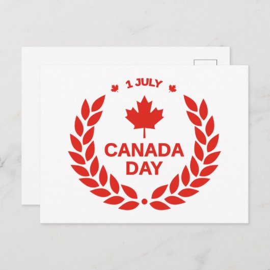 CANADA DAY BRIEFKAART (Voorkant / Achterkant)