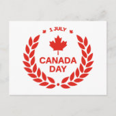 CANADA DAY BRIEFKAART (Voorkant)