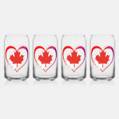 Canada Day Bril Blikvorm Glas (Achterkant)